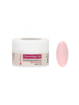 Камуфлирующий гель для наращивания ногтей Light pink cream Sofiprofi Camouflage Gel, 15 мл